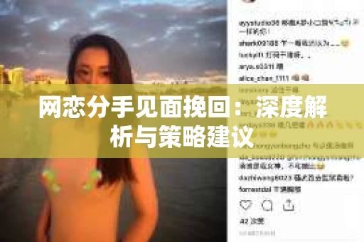 网恋分手见面挽回:深度解析与策略建议 网恋分手见面挽回:深度解析与策略建议