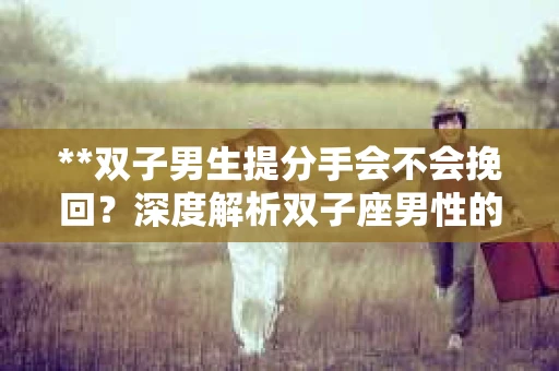 **双子男生提分手会不会挽回？深度解析双子座男性的情感决策**