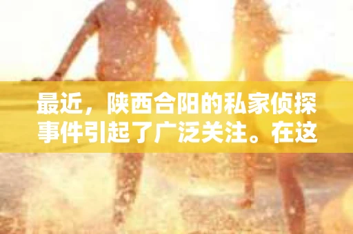 最近，陕西合阳的私家侦探事件引起了广泛关注。在这个信息爆炸的时代，隐私保护显得尤为重要。今天，我们就来聊聊这个事件，看看它背后的一些故事。
