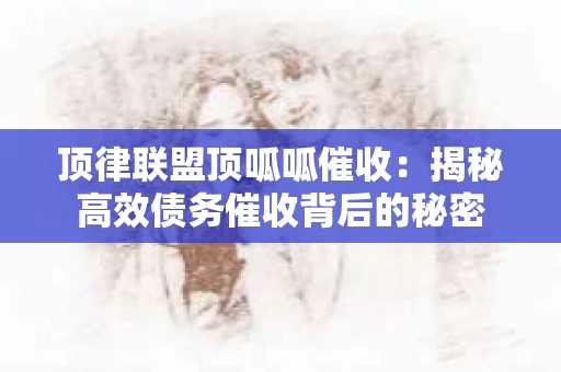 顶律联盟顶呱呱催收：揭秘高效债务催收背后的秘密