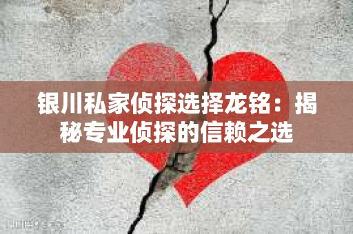 银川私家侦探选择龙铭：揭秘专业侦探的信赖之选