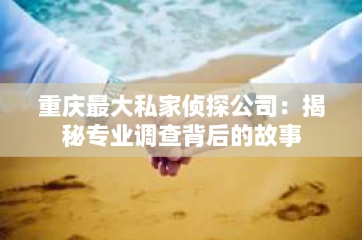 重庆最大私家侦探公司：揭秘专业调查背后的故事
