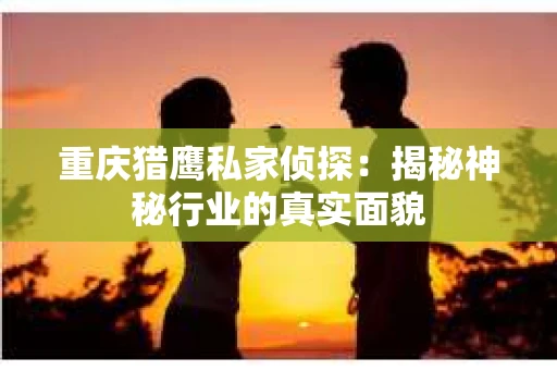 重庆猎鹰私家侦探：揭秘神秘行业的真实面貌