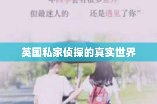 英国私家侦探的真实世界