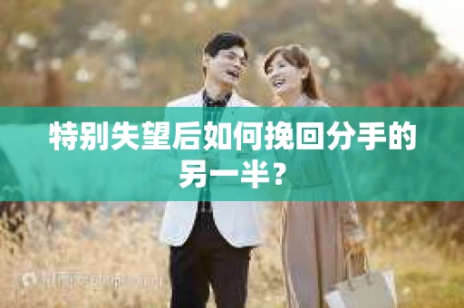 特别失望后如何挽回分手的另一半？