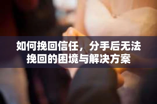如何挽回信任，分手后无法挽回的困境与解决方案