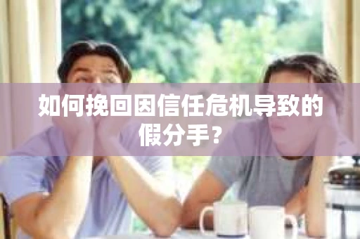 如何挽回因信任危机导致的假分手? 如何挽回因信任危机导致的假分手?