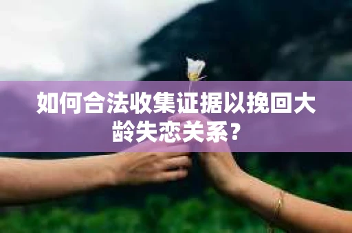 如何合法收集证据以挽回大龄失恋关系？