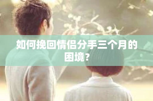 如何挽回情侣分手三个月的困境？
